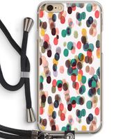 Tropical Dots: iPhone 6 / 6S Transparant Hoesje met koord
