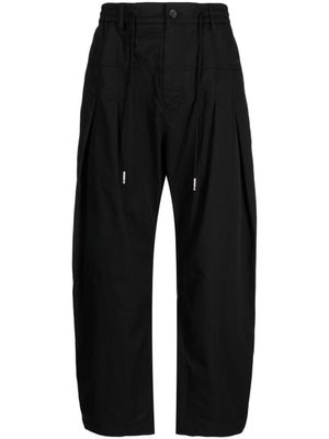 SONGZIO pantalon plissé à lien de resserrage - Noir