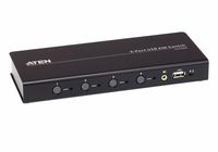 Aten 4-poorts USB boudnless KVM™-schakelaar (kabels meegeleverd) - thumbnail