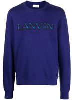 Lanvin sweat à logo brodé - Bleu