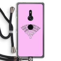 Home Is Where The Wifi Is: Sony Xperia XZ2 Transparant Hoesje met koord