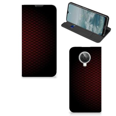 Nokia G10 | G20 | Hoesje met Magneet | Geruit Rood