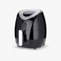 Severin 2430 Airfryer 1500 W RVS (geborsteld), Zwart