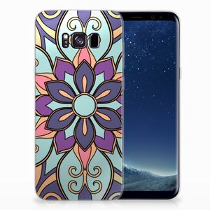 Samsung Galaxy S8 Plus TPU Case Purple Flower