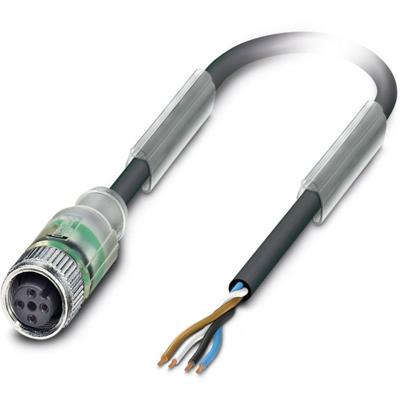 Phoenix Contact 1694839 Sensor/actuator connector, geassembleerd M12 Aantal polen (sensoren): 4 Bus, recht 10.00 m 1 stuk(s) Piece
