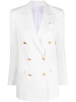 Tagliatore blazer croisée à revers crantés - Blanc