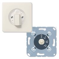 Jung CD500 ventilatorschakelaar 0-1-2-3 met drukknop creme
