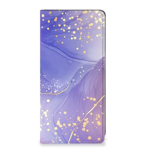 Bookcase voor OPPO A54 5G | A74 5G | A93 5G Watercolor Paars