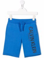 Calvin Klein Kids short à lien de resserrage - Bleu