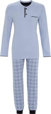 Warme heren pyjama schaduwblauw