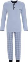 Warme heren pyjama schaduwblauw