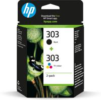 HP Inktcartridge 303 Origineel Combipack Zwart, Cyaan, Magenta, Geel 3YM92AE Inkt