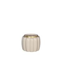 Bloempot Pouff crème Ø9,5xH7,6cm