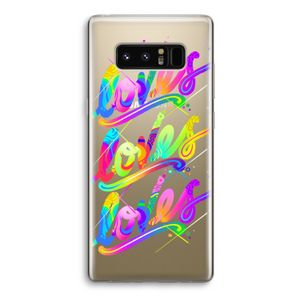 Loves: Samsung Galaxy Note 8 Transparant Hoesje