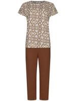 Katoenen Pastunette pyjama bruin