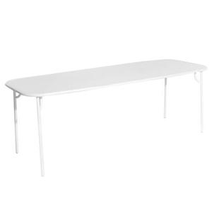 Petite Friture Week-end tuintafel 220x85 met dicht blad White