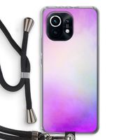 Clouds pastel: Xiaomi Mi 11 Transparant Hoesje met koord