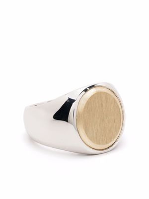 Tom Wood chevalière à design ovale - Argent