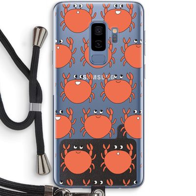 Krab: Samsung Galaxy S9 Plus Transparant Hoesje met koord