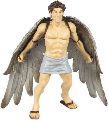 Safari speelfiguur Icarus jongens 10 cm beige/wit/bruin Safari speelfiguur Icarus jongens 10 cm beige/wit/bruin
