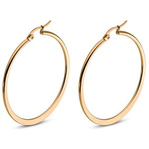 Hoop Oorringen Cilla Jewels Edelstaal Goudkleurig