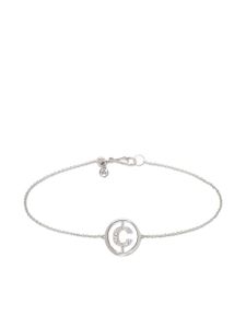 Annoushka bracelet en or blanc 18ct à initiale C ornée de diamants - Argent