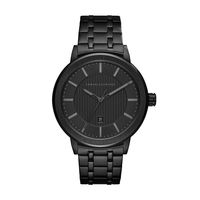 Horlogeband Armani Exchange AX1457 Staal Zwart 22mm