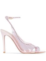 Gianvito Rossi sandales Crystelle 150 mm à bride arrière - Rose