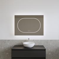 Spiegel Gliss Design Nova 100x70 cm Incl. Spiegelverwarming Direct en Indirect LED-verlichting