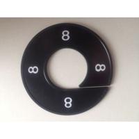 Maatring 9cm zwart/wit 8