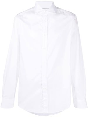 Brunello Cucinelli chemise à col italien - Blanc