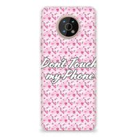 Nokia G50 Silicone-hoesje Flowers Pink DTMP