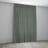 Overgordijn Parijs groen Coupage