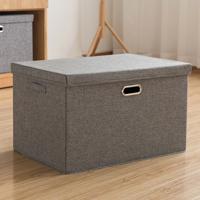 Huishoudelijke kleding opbergdoos stof opvouwbare puin opbergdoos speelgoed opbergdoos grootte: S 32x24x18cm (donkergrijs)