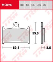 TRW Remblokken, en remschoenen voor de moto, MCB595TRQ Sinter track