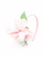 Piccola Ludo serre-tête à applique fleurs - Rose