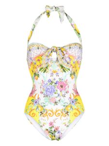 Camilla Caterina Spritz halterneck swimsuit - Jaune