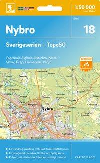 Topografische kaart - Wandelkaart 18 Sverigeserien Nybro | Norstedts