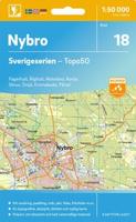 Topografische kaart - Wandelkaart 18 Sverigeserien Nybro | Norstedts