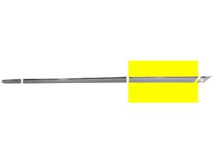 Achterdeursierlijst Links Te Spuiten +chrome 3032425