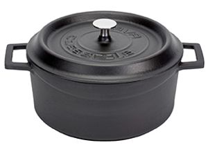 LAVA Trendy Casserole rond - Ø320mm - 9.86Ltr - Mat Zwart/Zwart