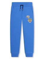 Kenzo Kids pantalon de jogging à imprimé tigre - Bleu