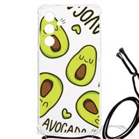 Samsung Galaxy A55 Stevig | Bumper Hoesje | Avocado Singing