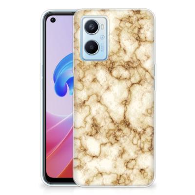 OPPO A96 | OPPO A76 | TPU | Siliconen hoesje | Marmer Goud