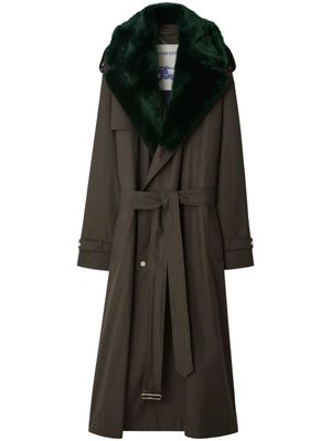 Burberry trench Kennington à taille ceinturée - Vert