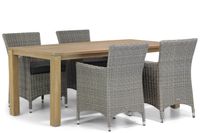 Garden Collections Dublin/Bristol 180 cm dining tuinset 5-delig - thumbnail