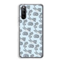 Poezen: Sony Xperia 10 III Transparant Hoesje Poezen: Sony Xperia 10 III Transparant Hoesje