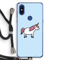 Eenhoorn: Xiaomi Mi Mix 3 Transparant Hoesje met koord