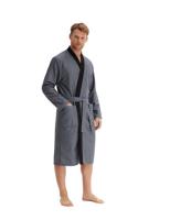 Morgenstern Morgenstern VINCENZA Heren Badjas bedruckt/anthrazit XL
