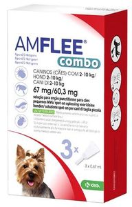 Krka amflee combo spot on hond (2-10 KG 67 MG 3 PIP)